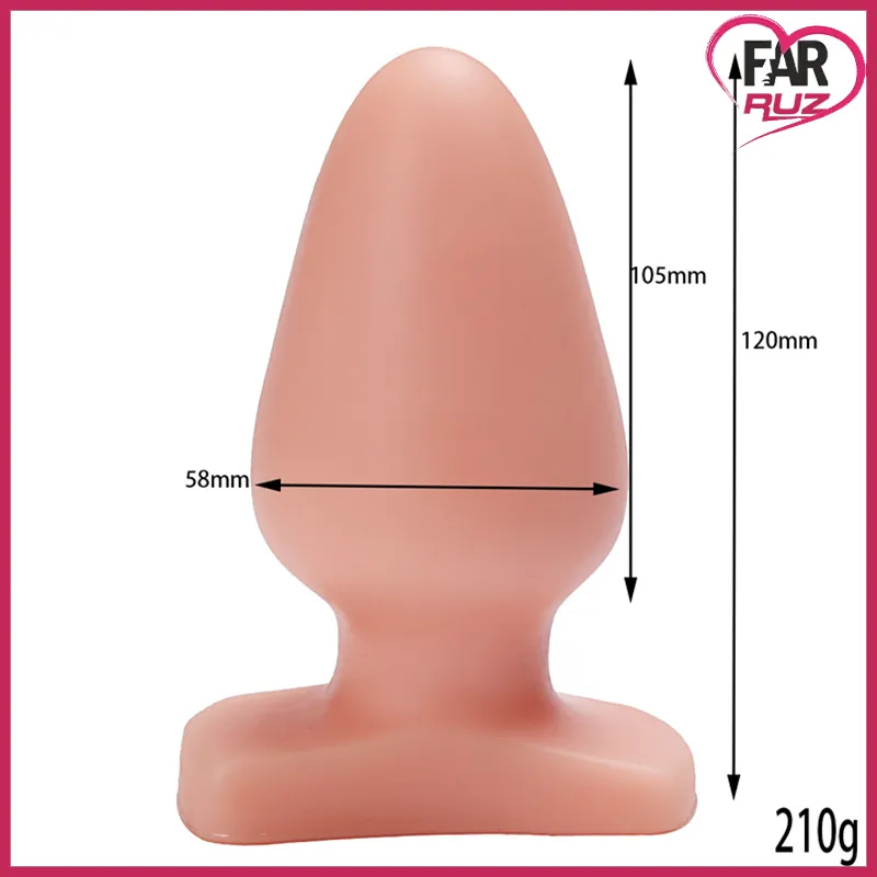 Farruz 12 cm Büyük Boy Silikon Anal Plug