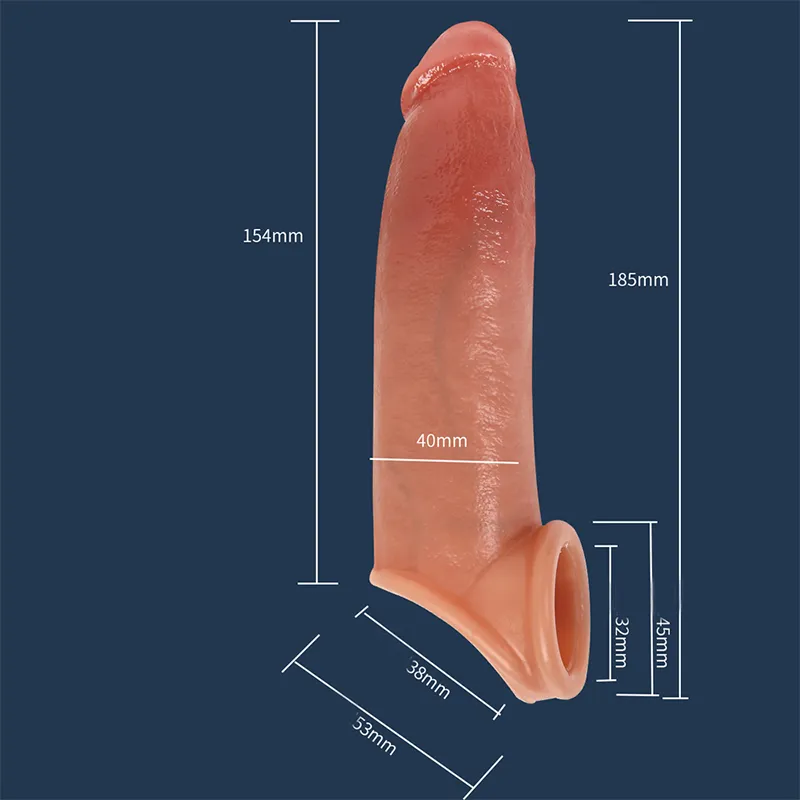 Farruz 19 Cm Bold Ultra Çift Katmanlı Testisli Penis Kılıfı