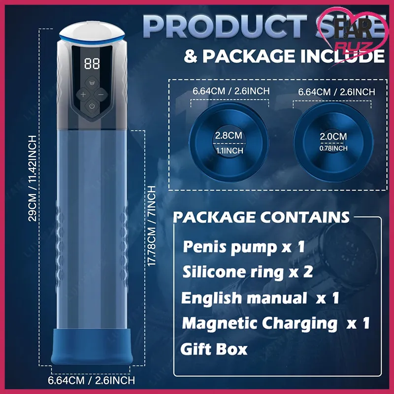 Farruz 3'ü 1 Emişli Su Pompası Mastürbatör ve Vajinalı Penis Pompası