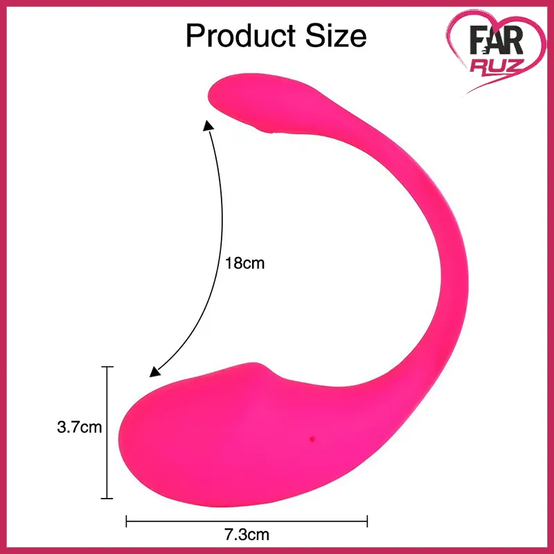 Farruz Amoon Rose Çiftler için Telefon Kontrollü Vibratör