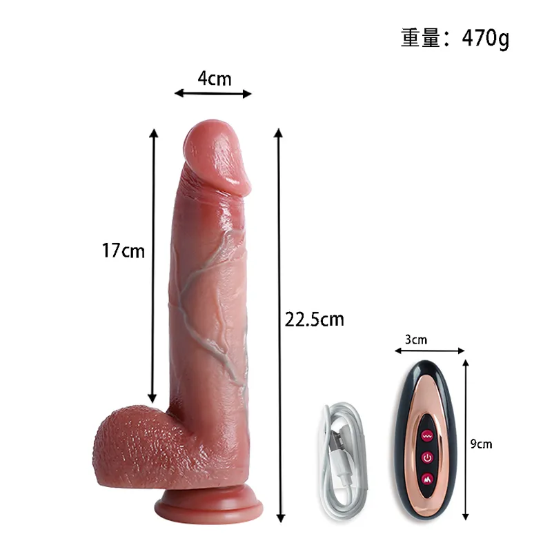 Farruz Blue Gold Hareketli Isıtmalı Rotasyonlu Titreşimli Dildo