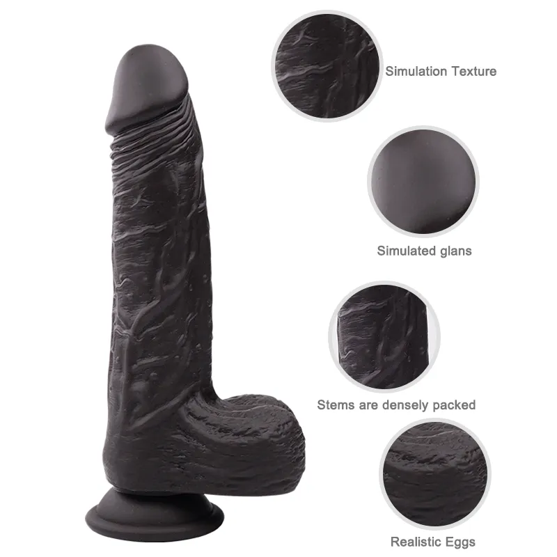 Long Dark Hareketli Isıtmalı Rotasyonlu Titreşimli Dildo