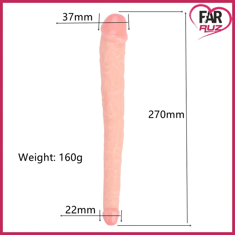 Farruz Kalle 27 Cm Çift Taraflı Gerçekçi Unisex Dildo