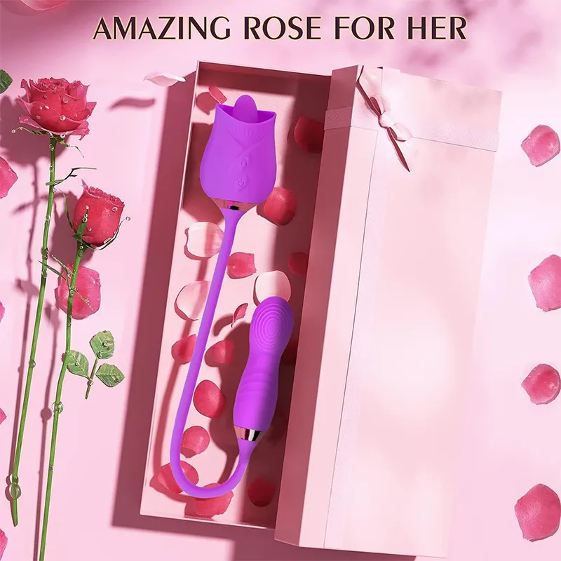 Farruz Lick Rose Yalama, Titreşim ve Oynar Başlı Vibratör