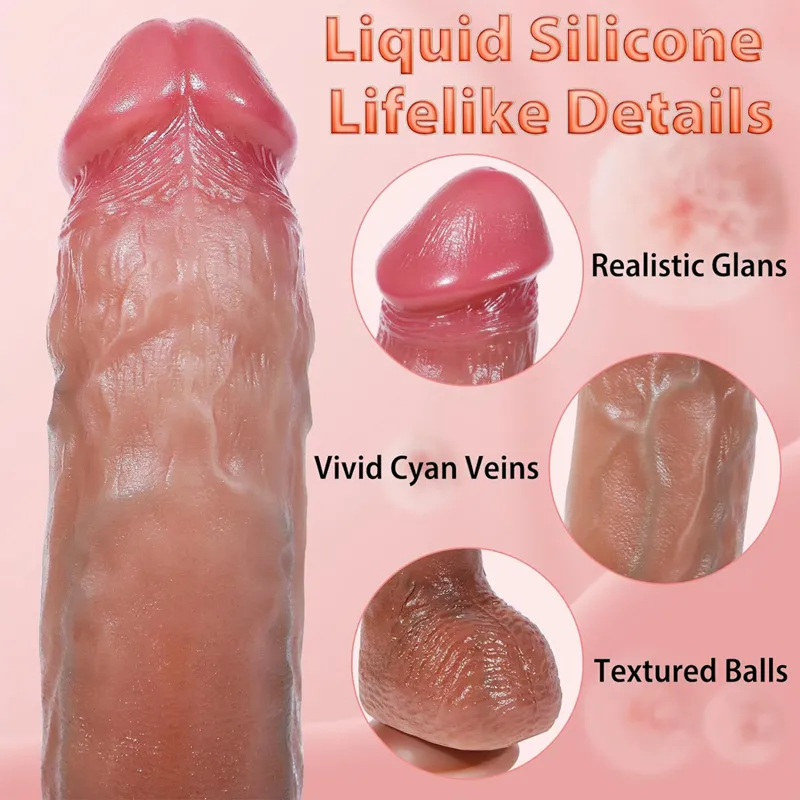 Farruz Shark İleri Geri Hareketli Isıtmalı Titreşimli Dildo