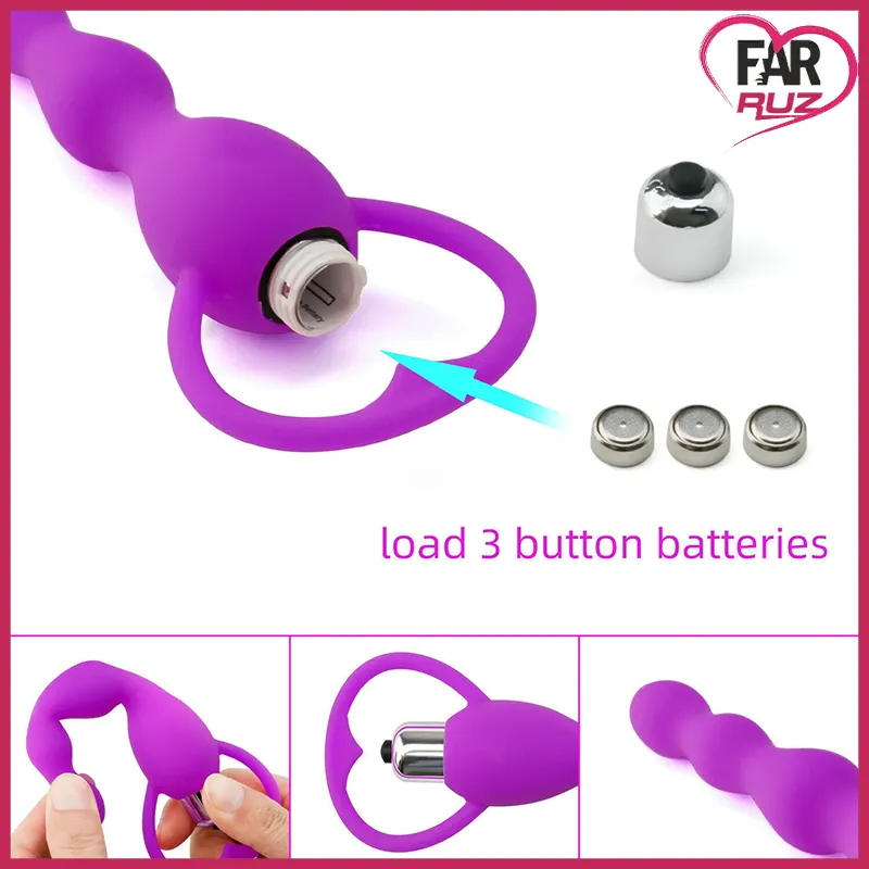 Farruz Smooth Boncuk Butt Plug Anal Vibratör