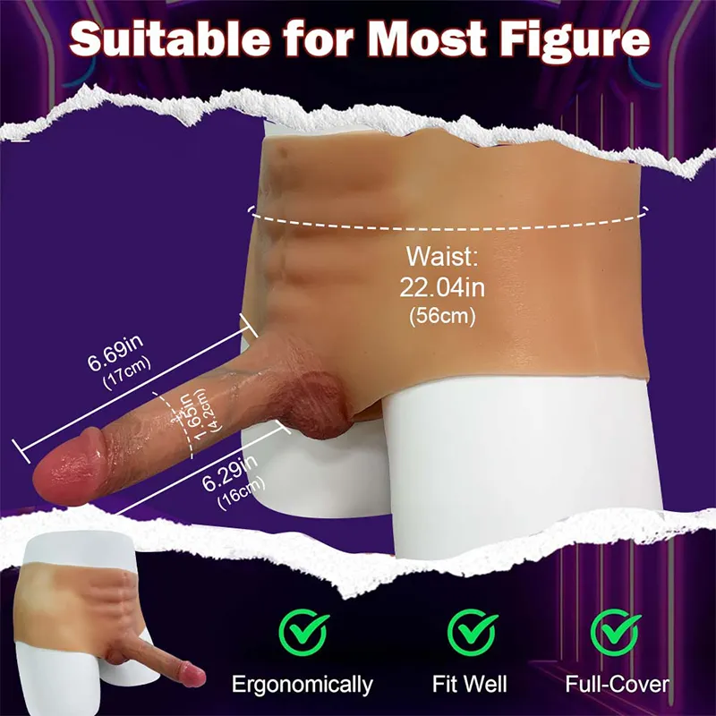 Farruz Strap-On Down Long Boxer Giyilebilir Yapay Penisler