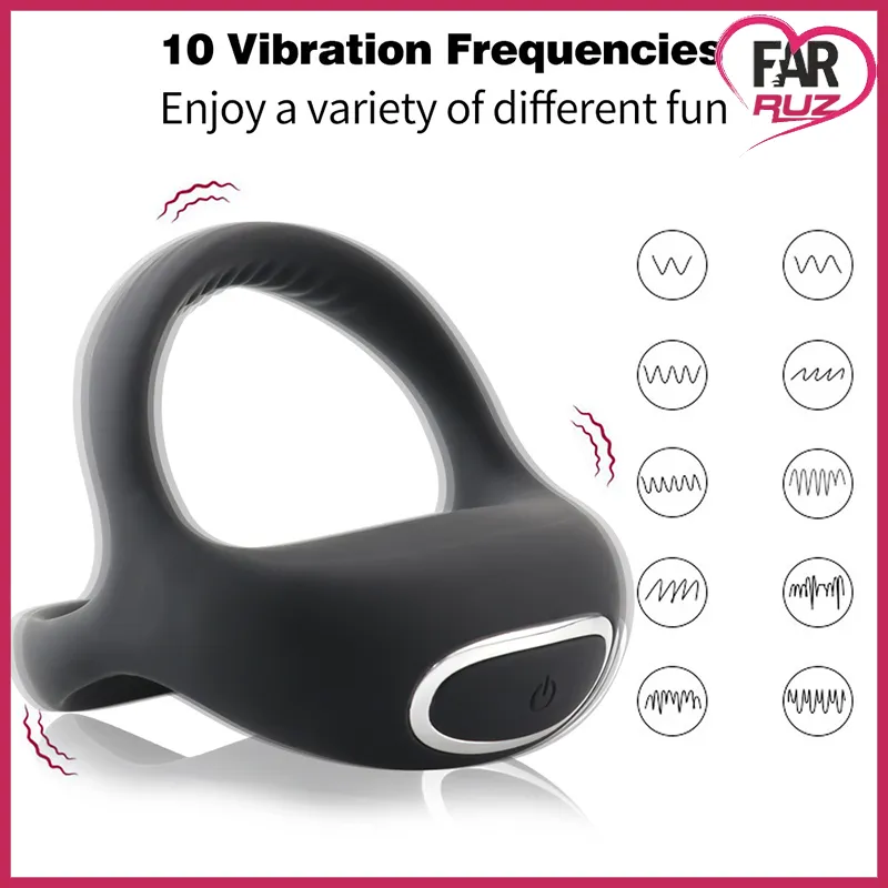 Farruz Telefon Uygulamalı 10 Modlu Şarjlı Titreşimli Penis Halkası