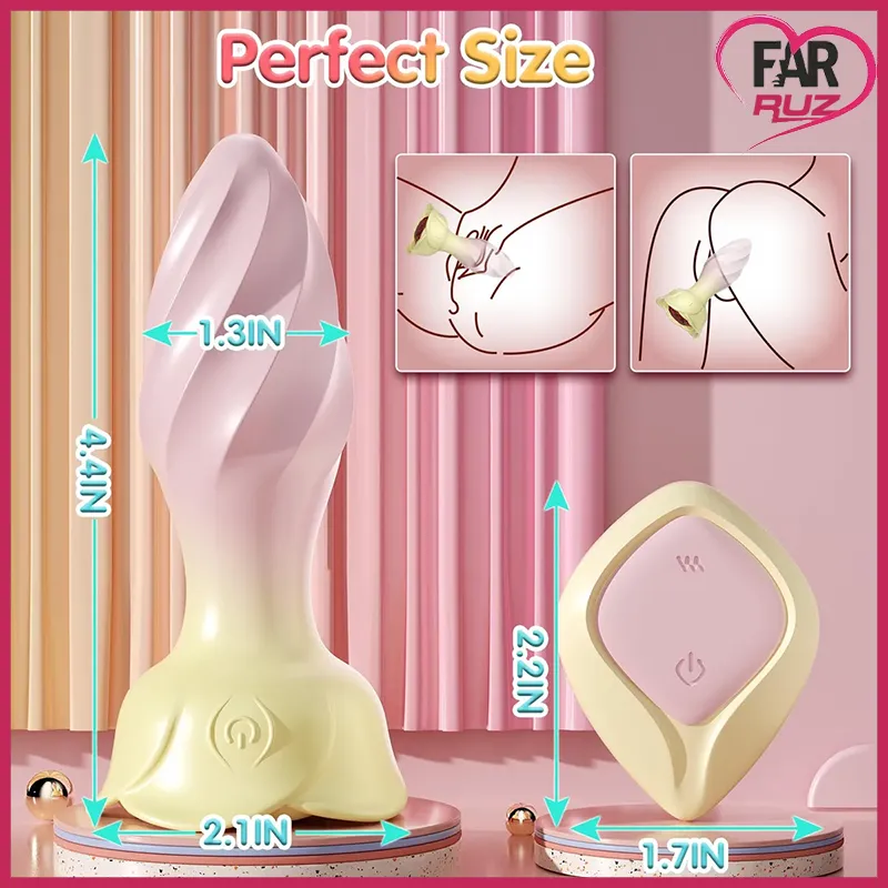 Oynar Başlı Hareketli Telefon Ve Kumanda Kontrollü Anal Plug