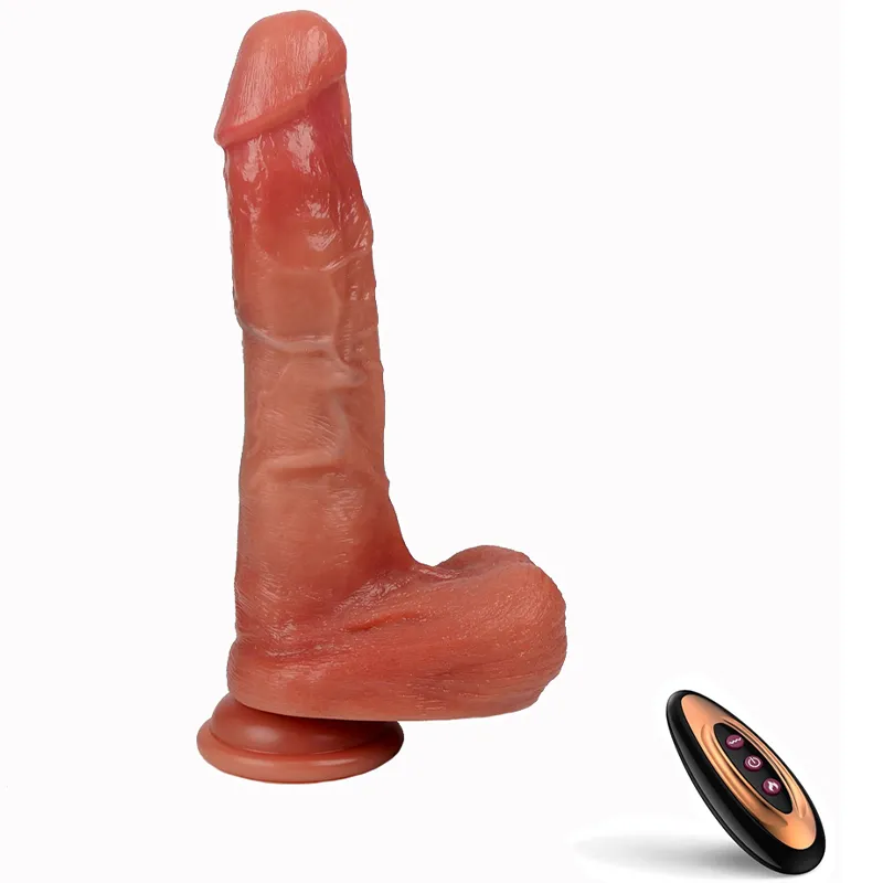 Farruz Woo Isıtmalı İleri Geri Hareketli Titreşimli Dildo
