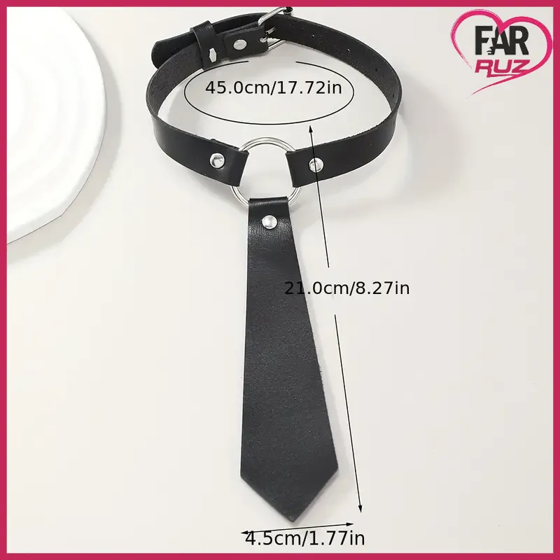 Gotik Punk Tarz Kravat Kolye Choker
