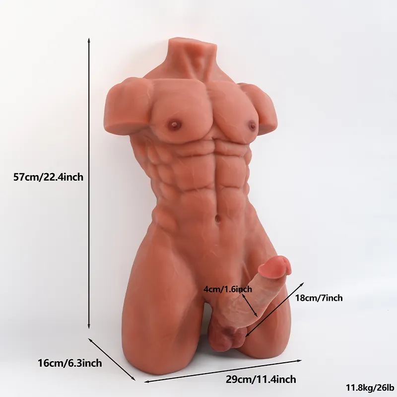 Handsome Coocs Man 22 Cm Penisli Erkek Yarım Vücut