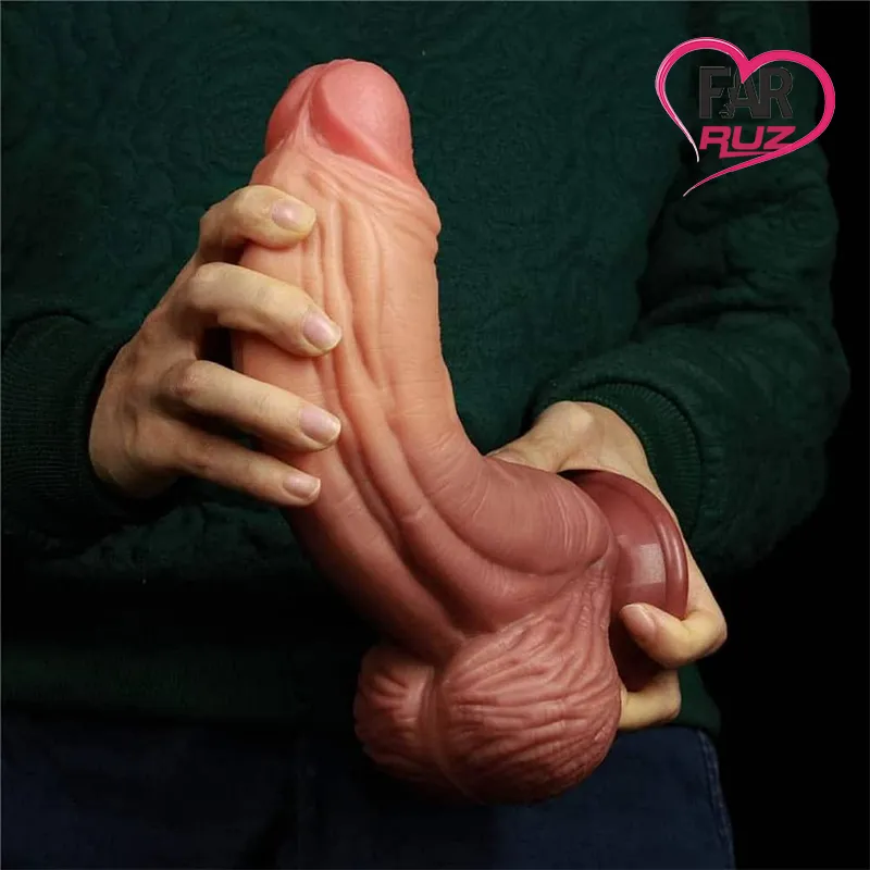 Lovetoy 25 Cm Çift Katmanlı Platinum Mega Melez Dildo