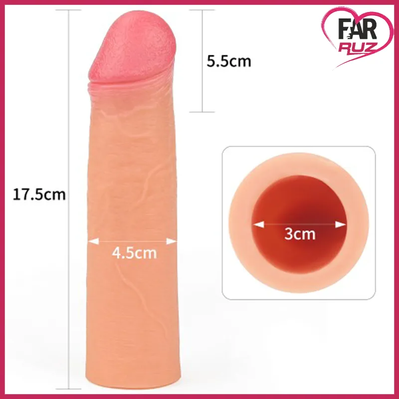Lovetoy Nature Extender 17.5 Cm Platin Silikon Penis Kılıfı