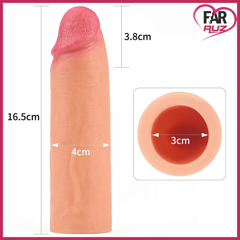 Lovetoy Nature Extender 17 Cm Platin Silikon Penis Kılıfı