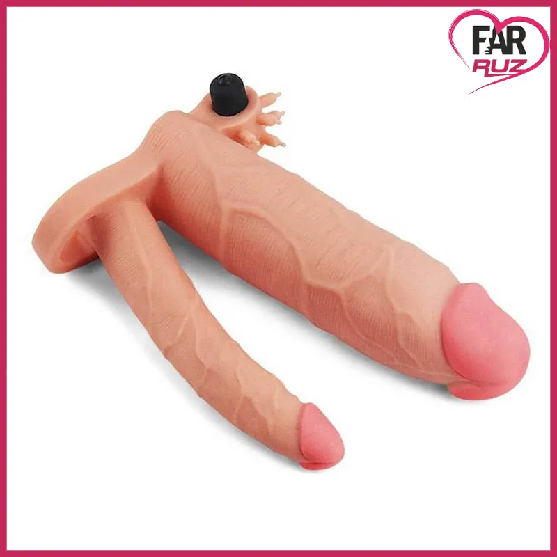 Lovetoy Pleasure X Tender Titreşimli Çift Anal Penis Kılıfı