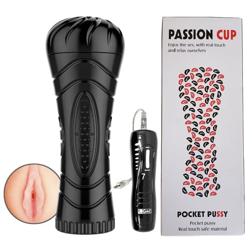 Passion Cup 7 Mod Titreşimli Kumandalı Vajina Mastürbatör
