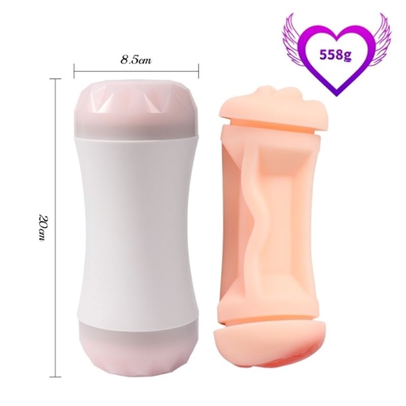 Farruz 20 cm Çift Taraflı Realistik Suni Oral & Vajinal Mastürbatör