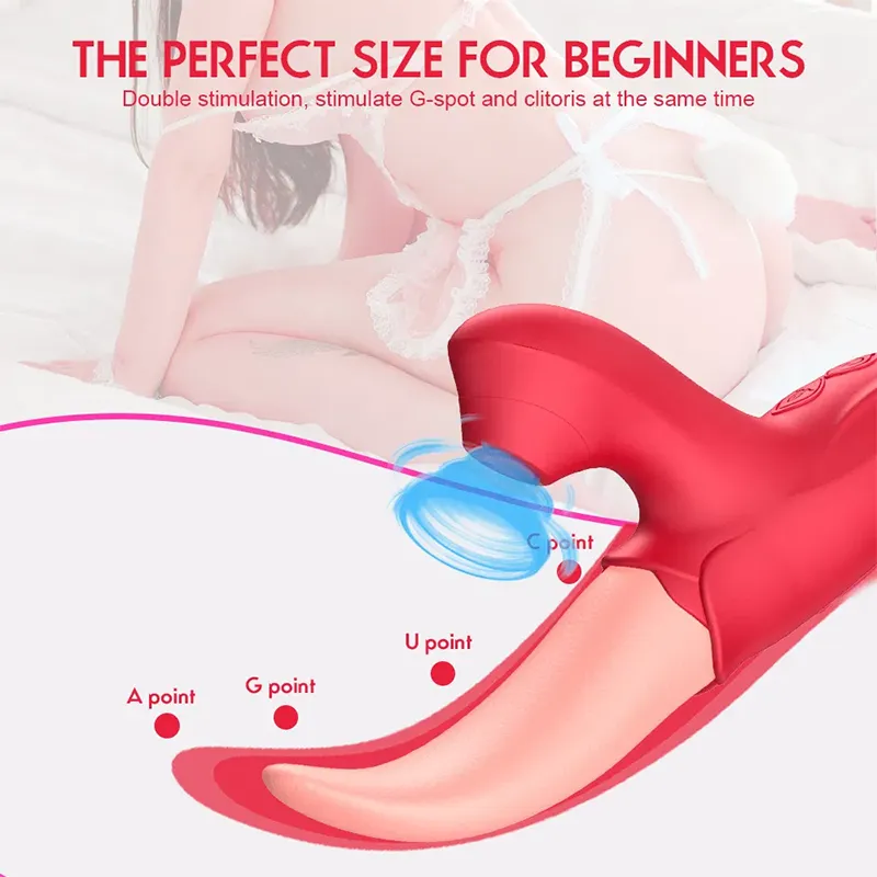 Sucking Tongue Dilli Yalama Emiş G Noktası Vibratörü