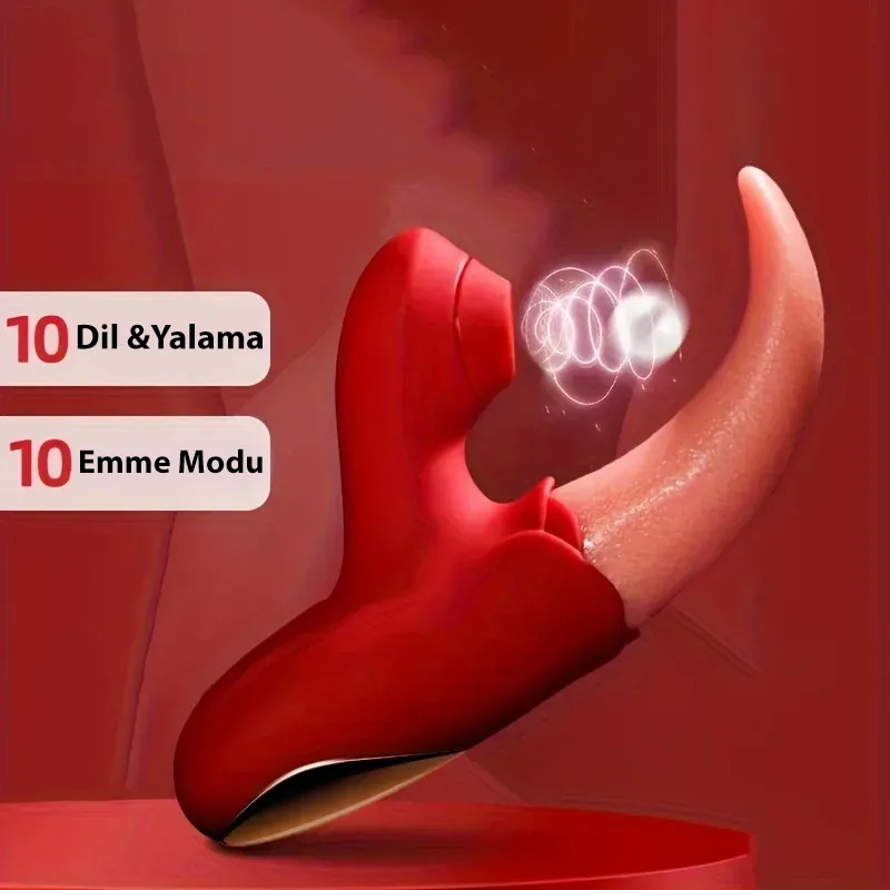 Sucking Tongue Dilli Yalama Emiş G Noktası Vibratörü