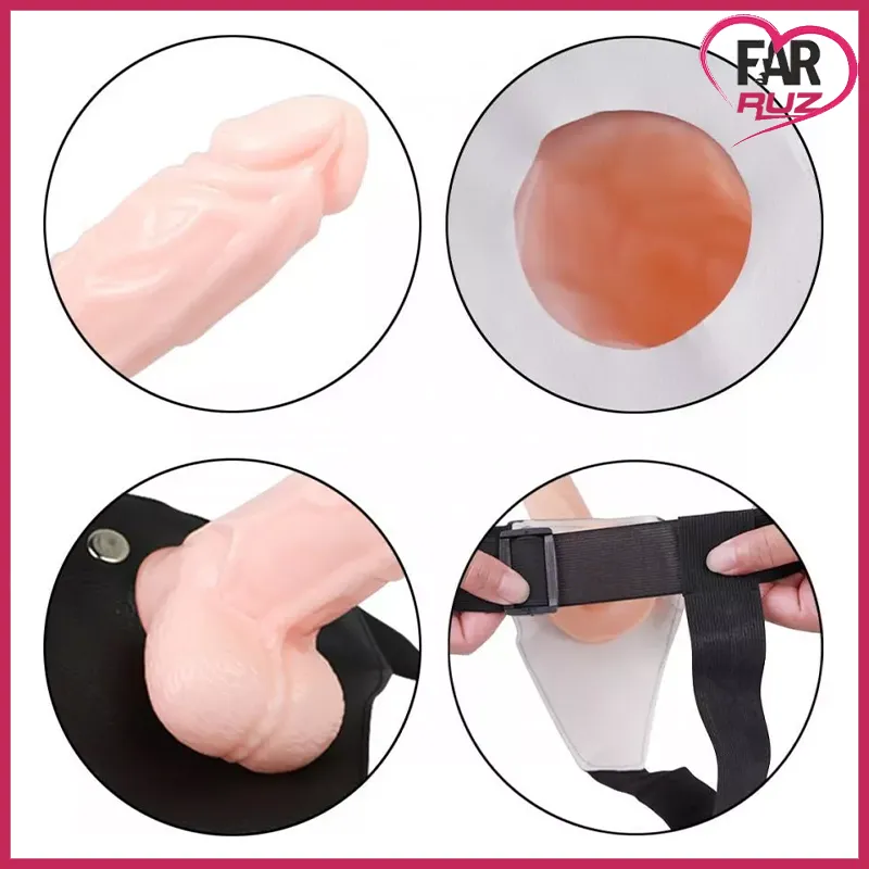 Wear Penis 20 Cm İçi Boş Belden Bağlamalı Vibratör